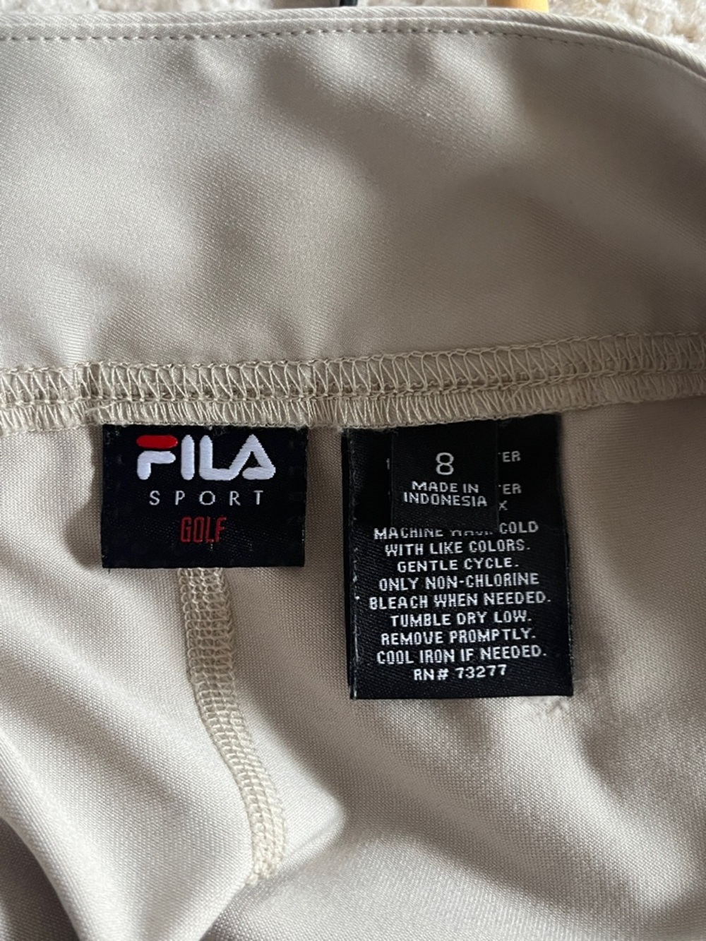 Fila Sport Neutral Tan Athletic Skort golf tennis Athleisure size 8 mini casual - Picture 6 of 6